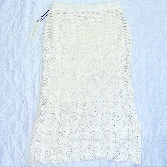 Rachel Zoe knit cropped top and skirt set size M - Picture 8 of 14